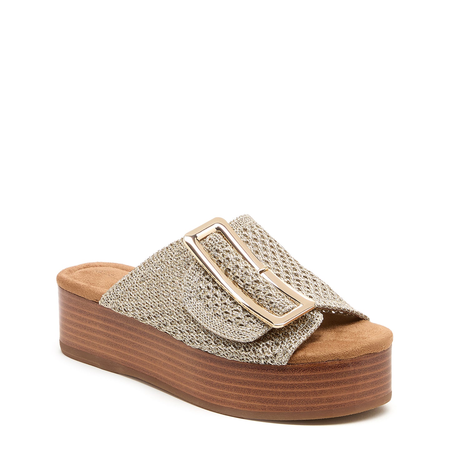 Dover Crochet Mesh Platform Sandals