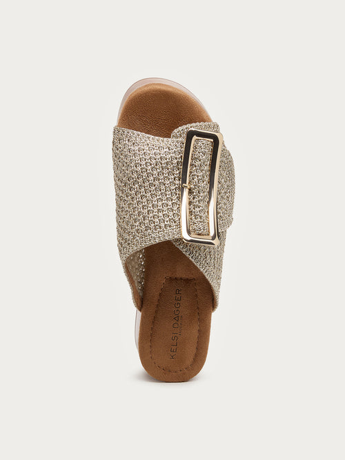 Dover Crochet Mesh Platform Sandals