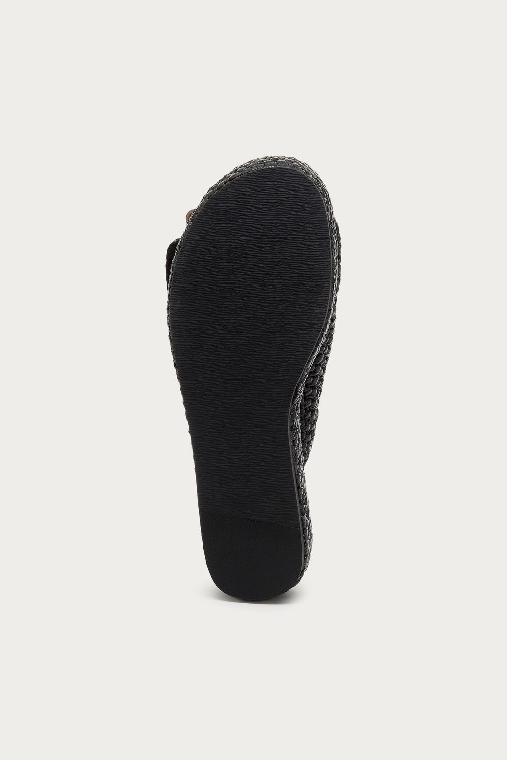Dover Black Raffia Platform Sandals