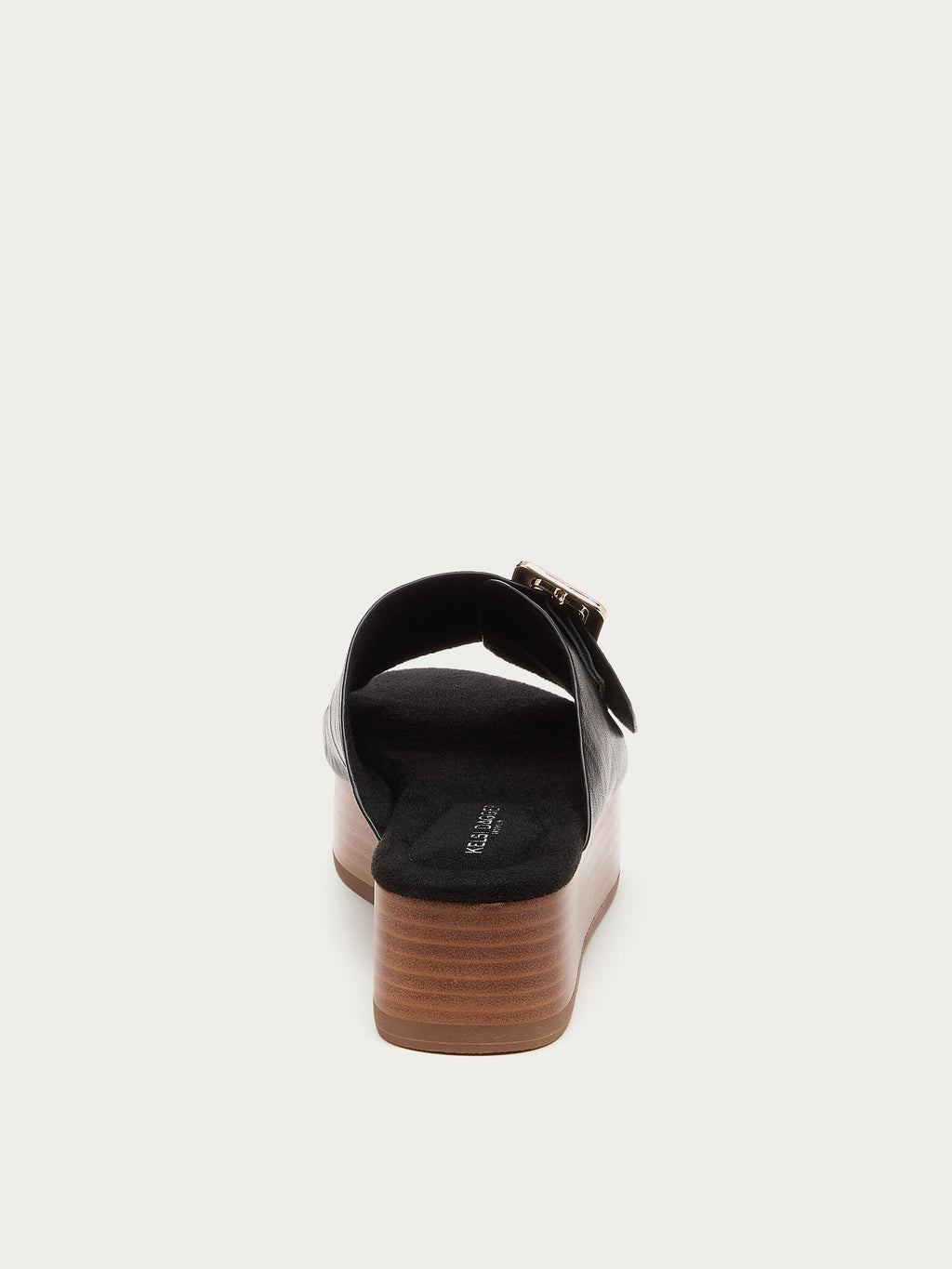 Dover Black Distressed Platform Sandals