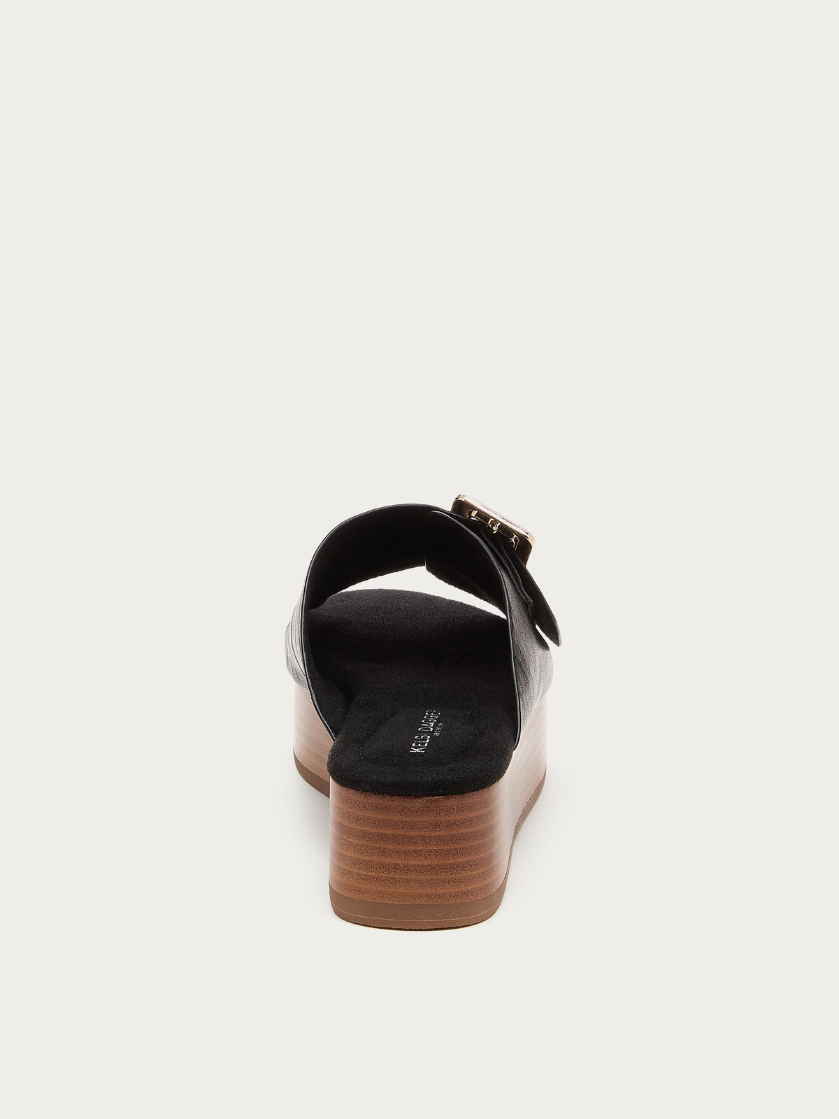 Dover Black Distressed Platform Sandals