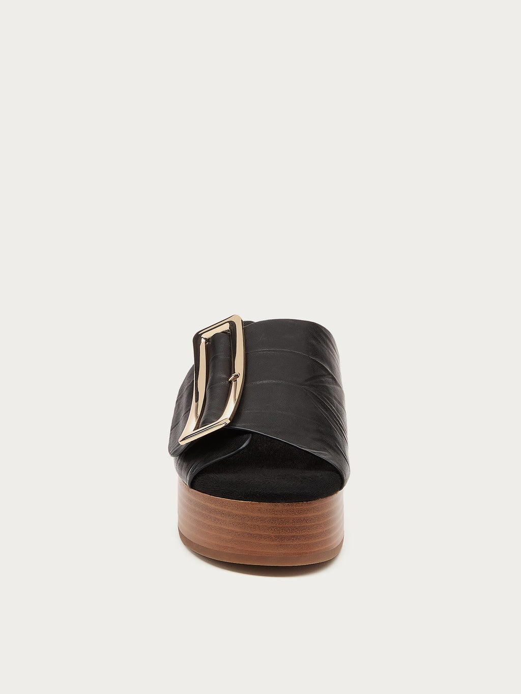 Dover Black Distressed Platform Sandals