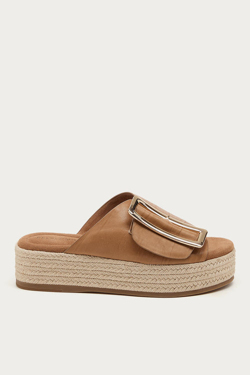 Dover Oatmeal Platform Sandals