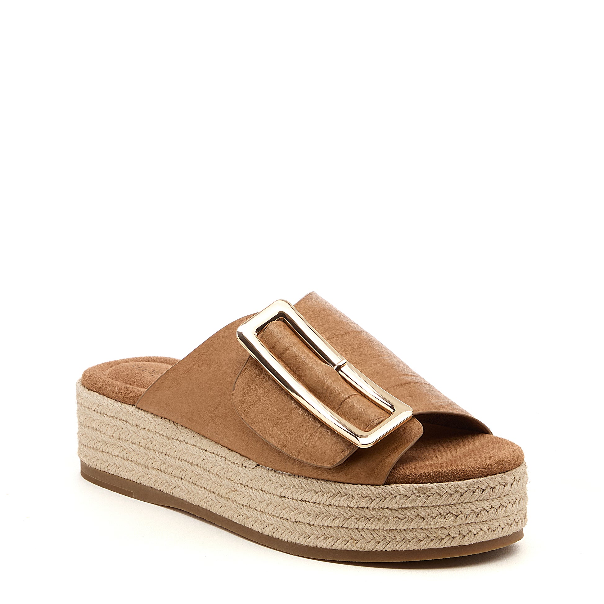 Dover Oatmeal Platform Sandals | Artisan Tanned Leather and Jute women's leather platform sandals