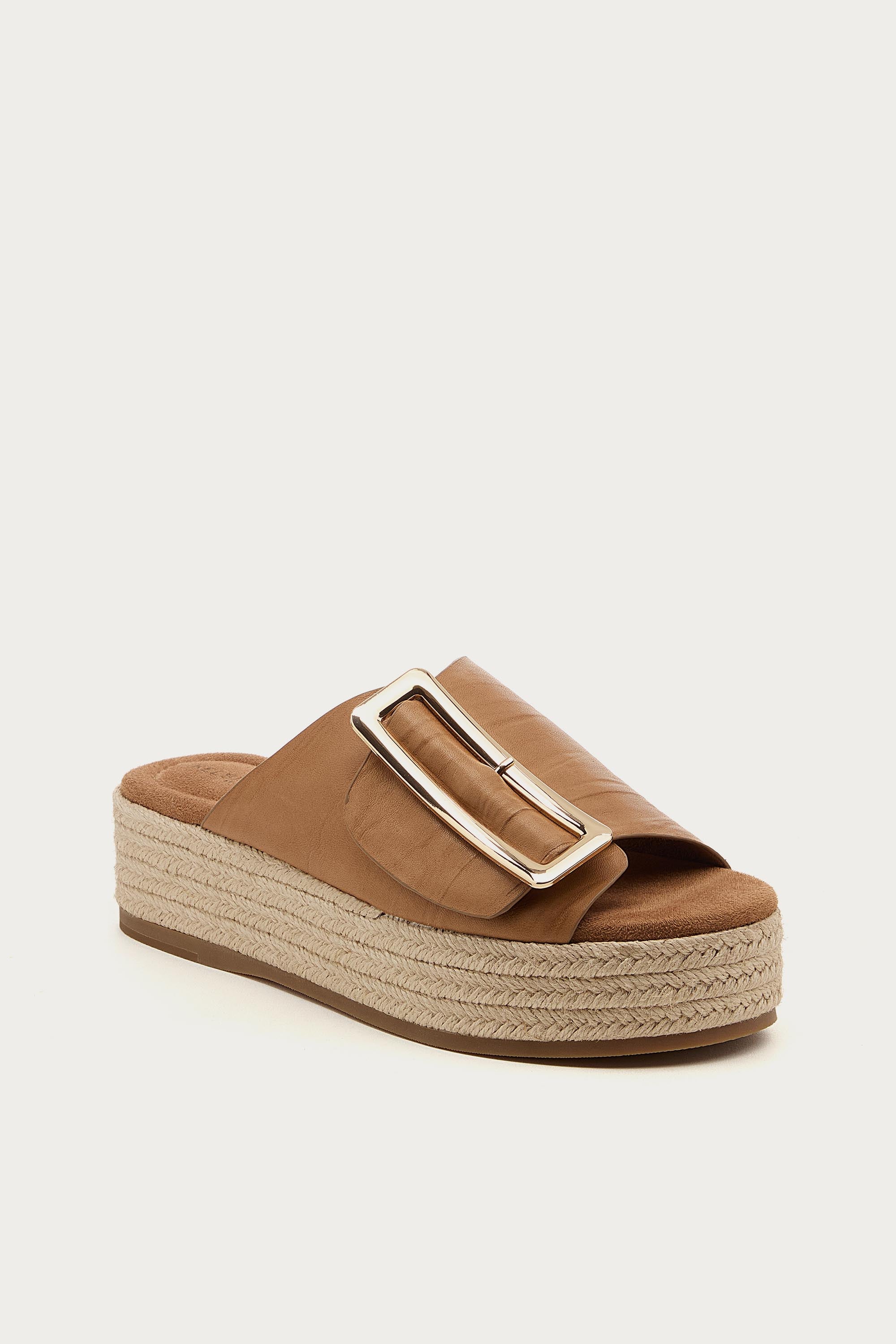 Dover Oatmeal Platform Sandals
