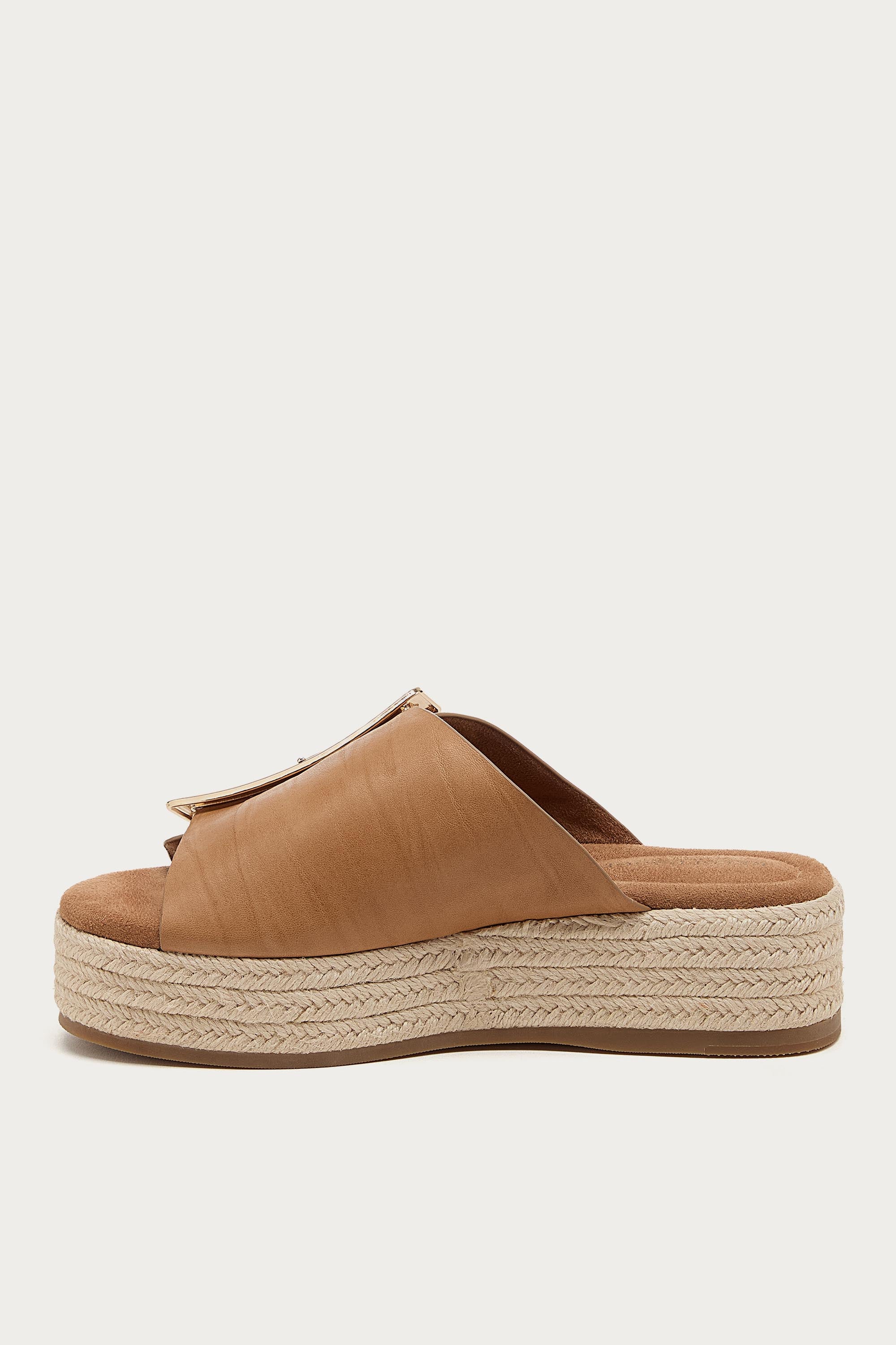 Dover Oatmeal Platform Sandals