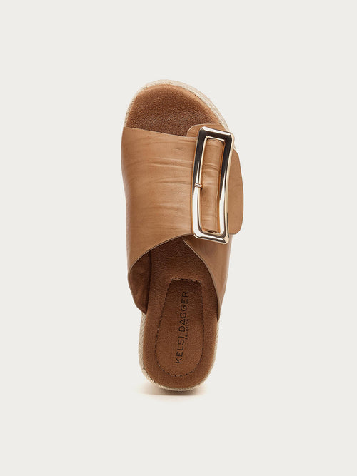 Dover Oatmeal Platform Sandals