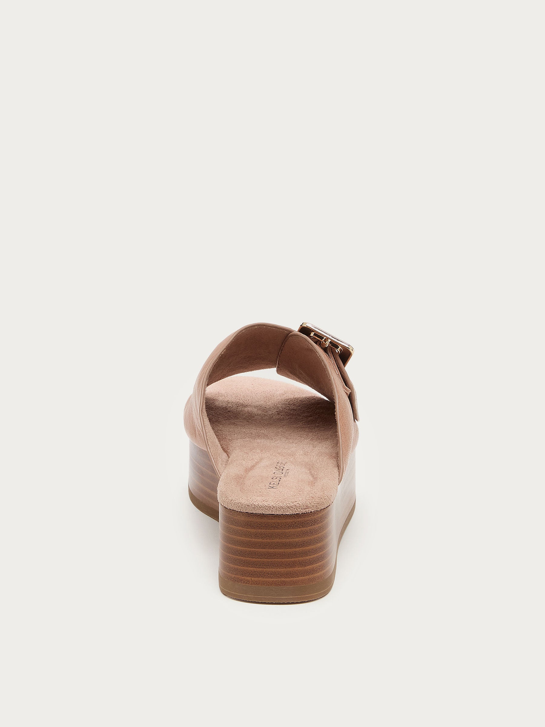 Dover Pink Leather Platform Sandals