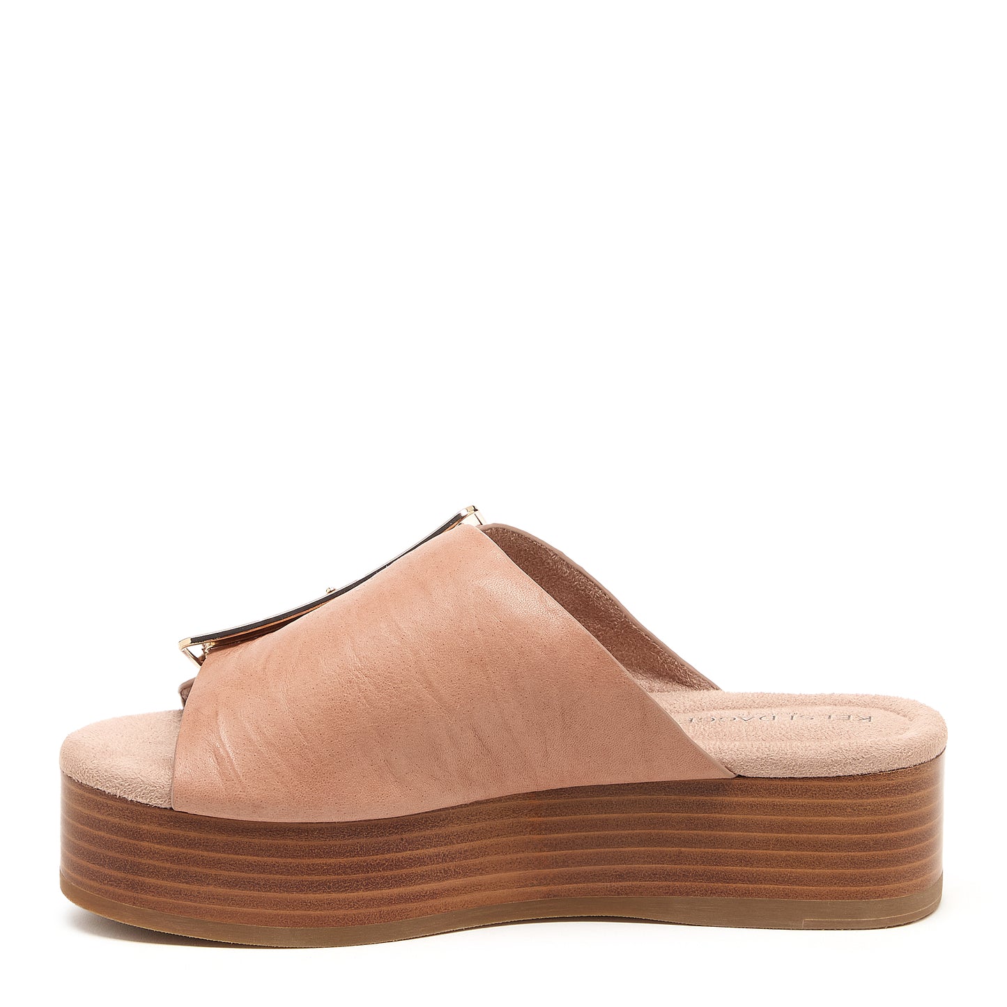 Dover Pink Leather Platform Sandals