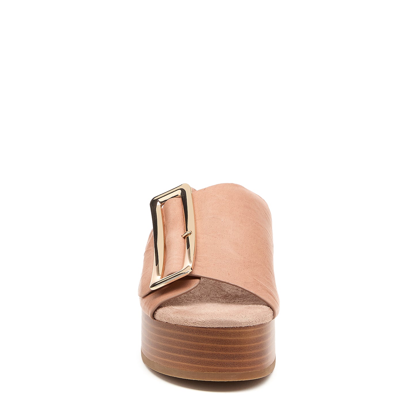 Dover Pink Leather Platform Sandals