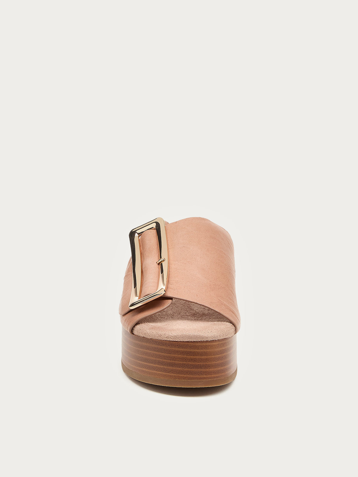 Dover Pink Leather Platform Sandals