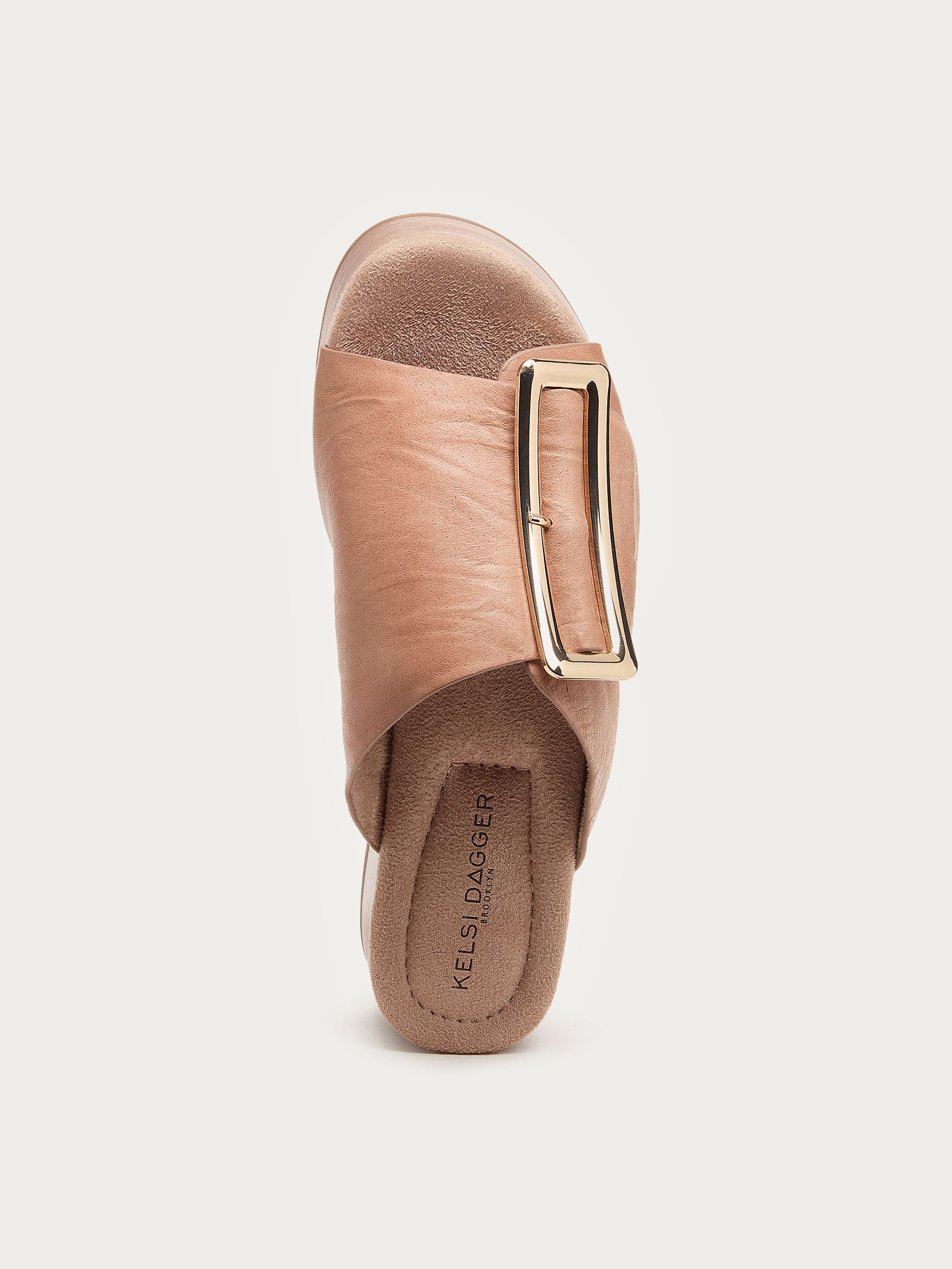 Dover Pink Leather Platform Sandals