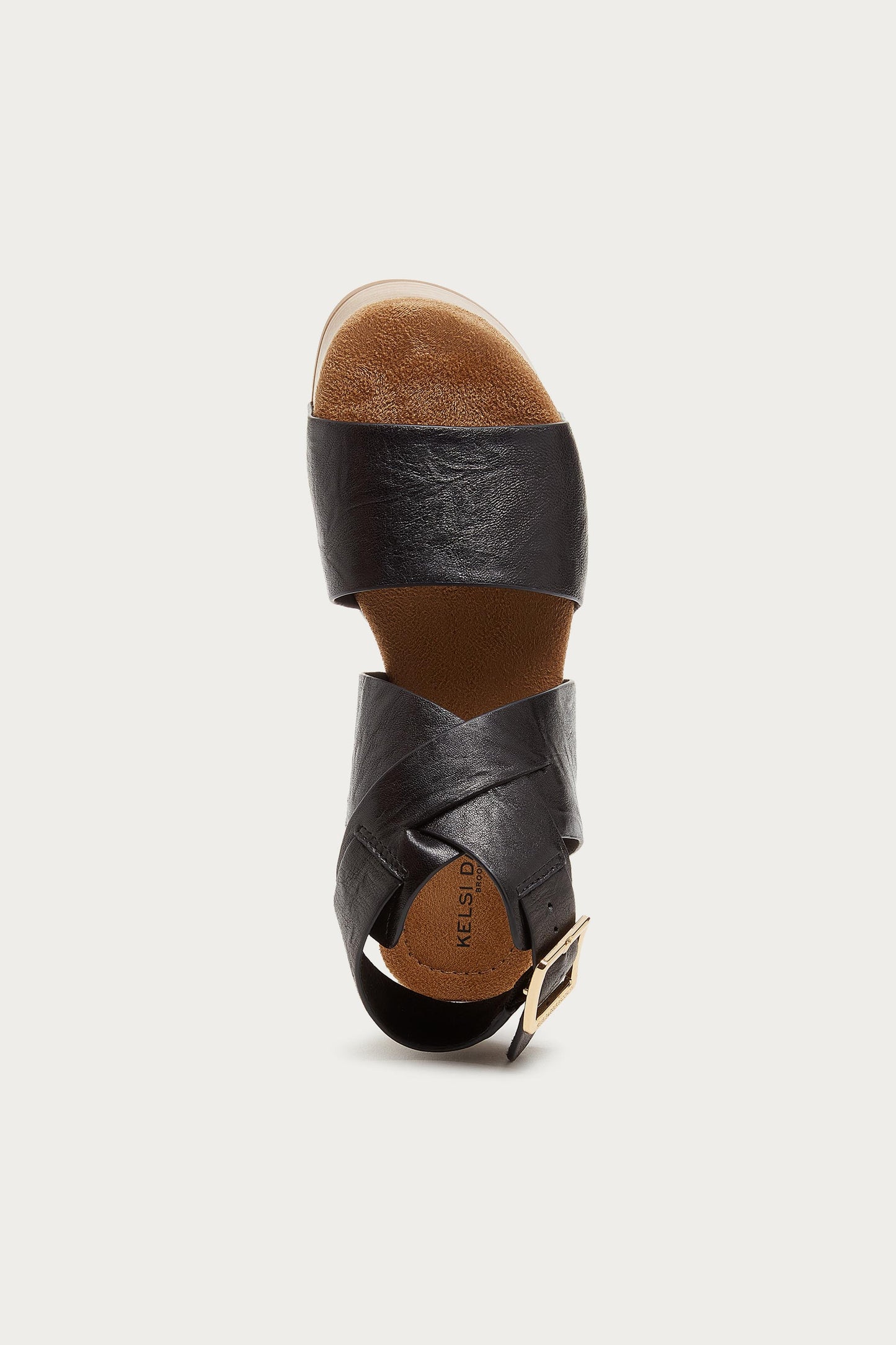 Dunes Black Ankle Platform Sandals