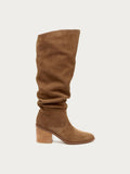 Easton Armadillo Suede Slouchy Boots