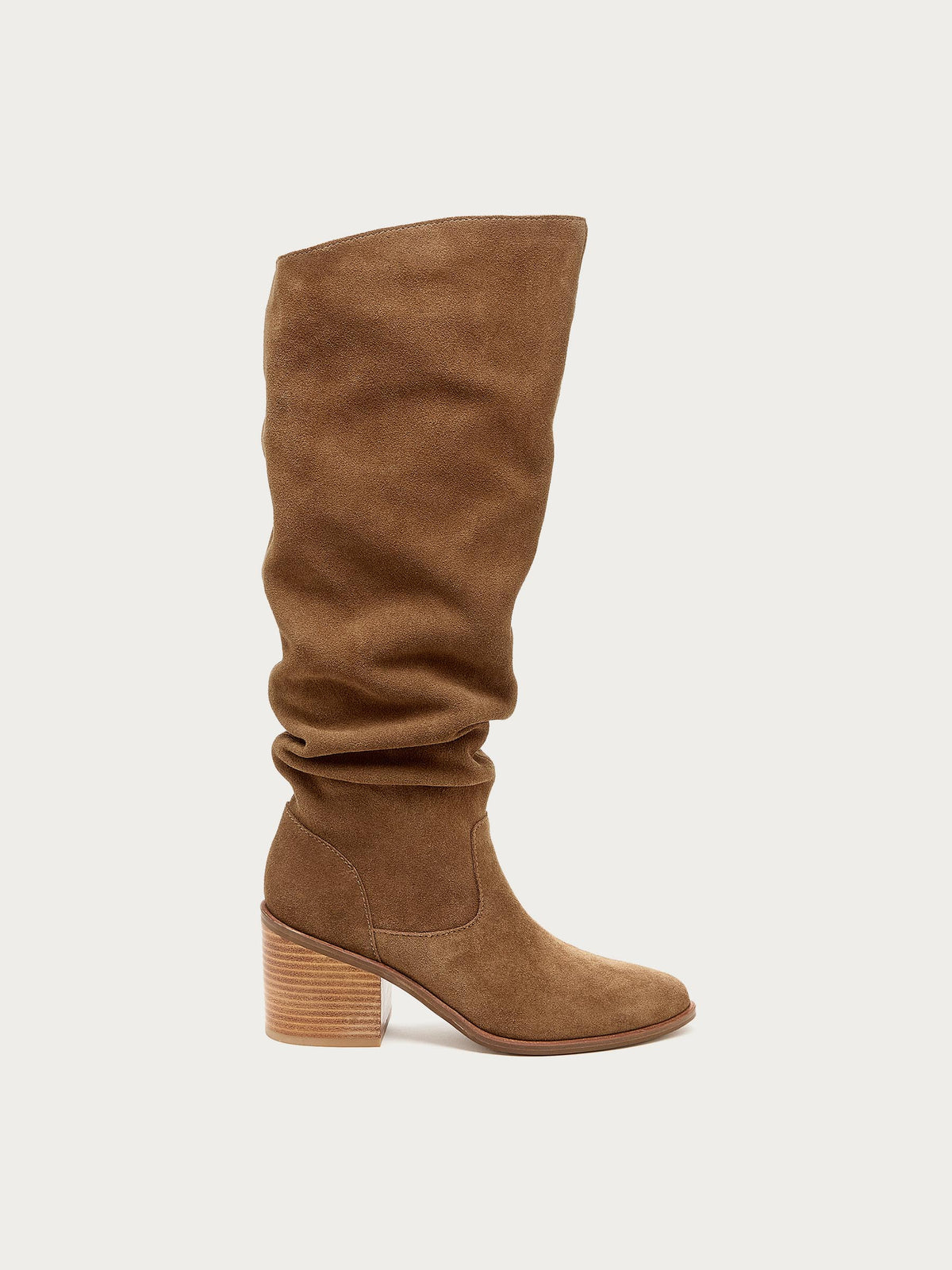 Easton Armadillo Suede Slouchy Boots