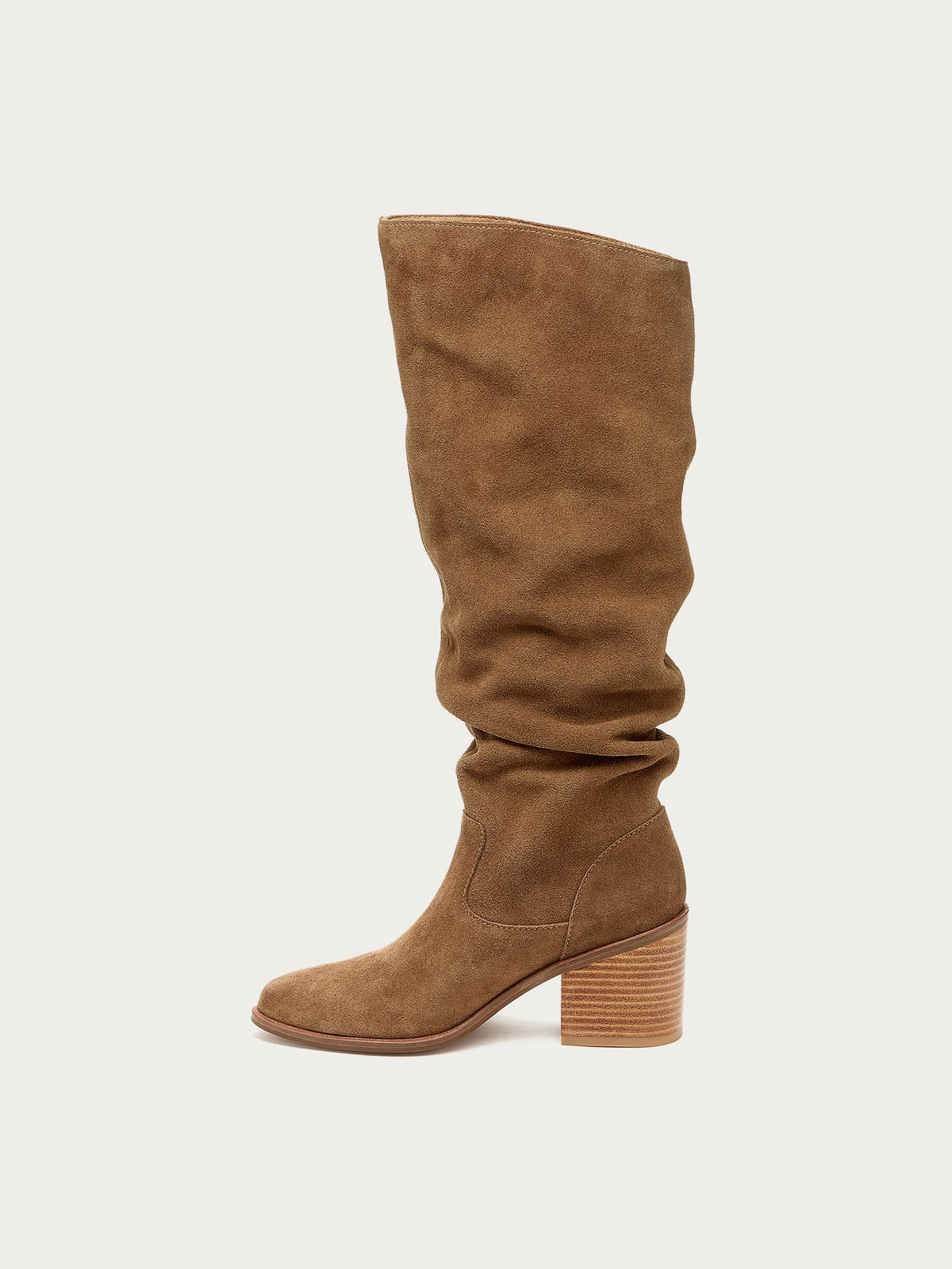 Easton Armadillo Suede Slouchy Boots