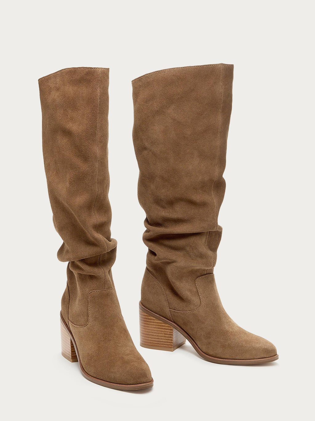 Easton Armadillo Suede Slouchy Boots