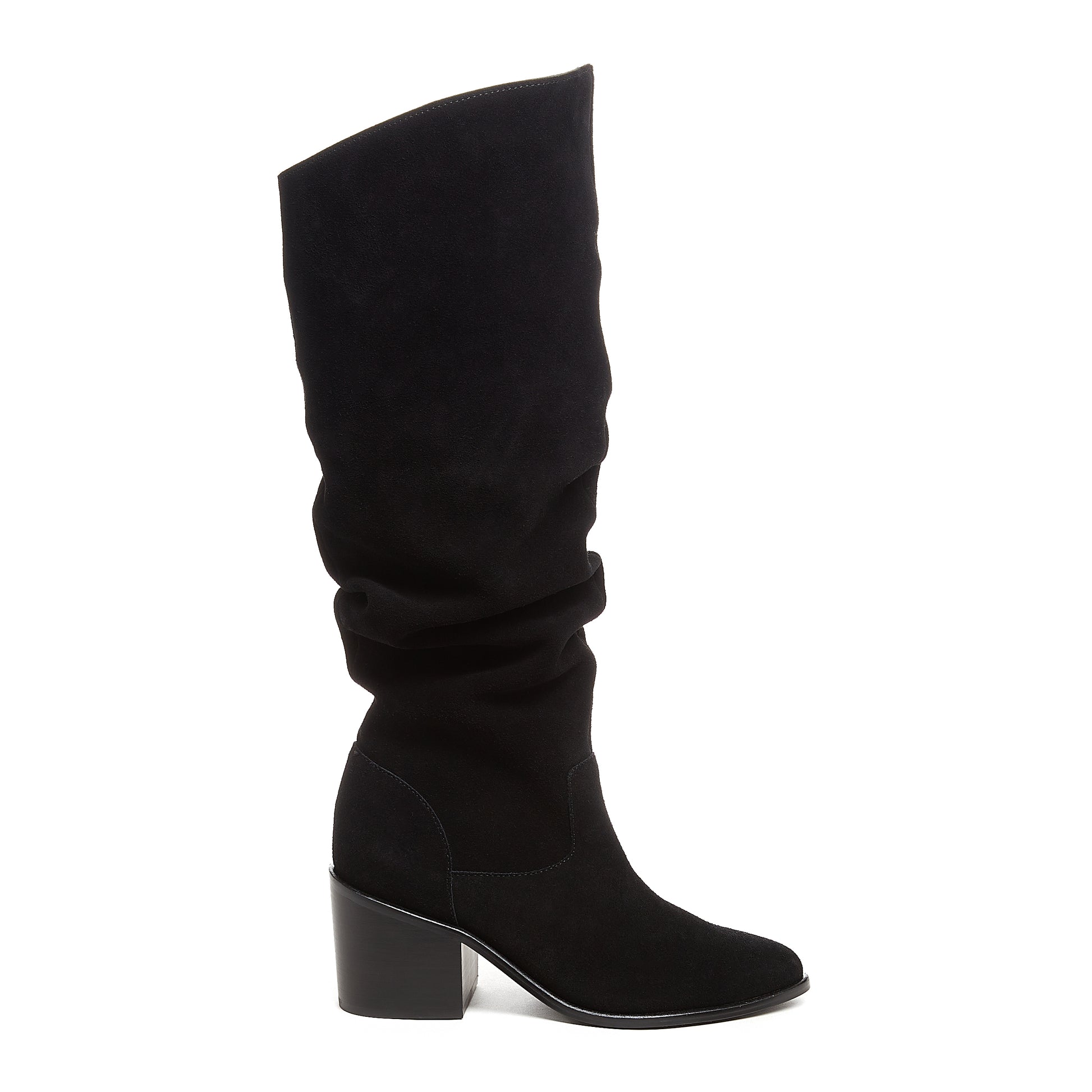 Suede slouch booties Clearance