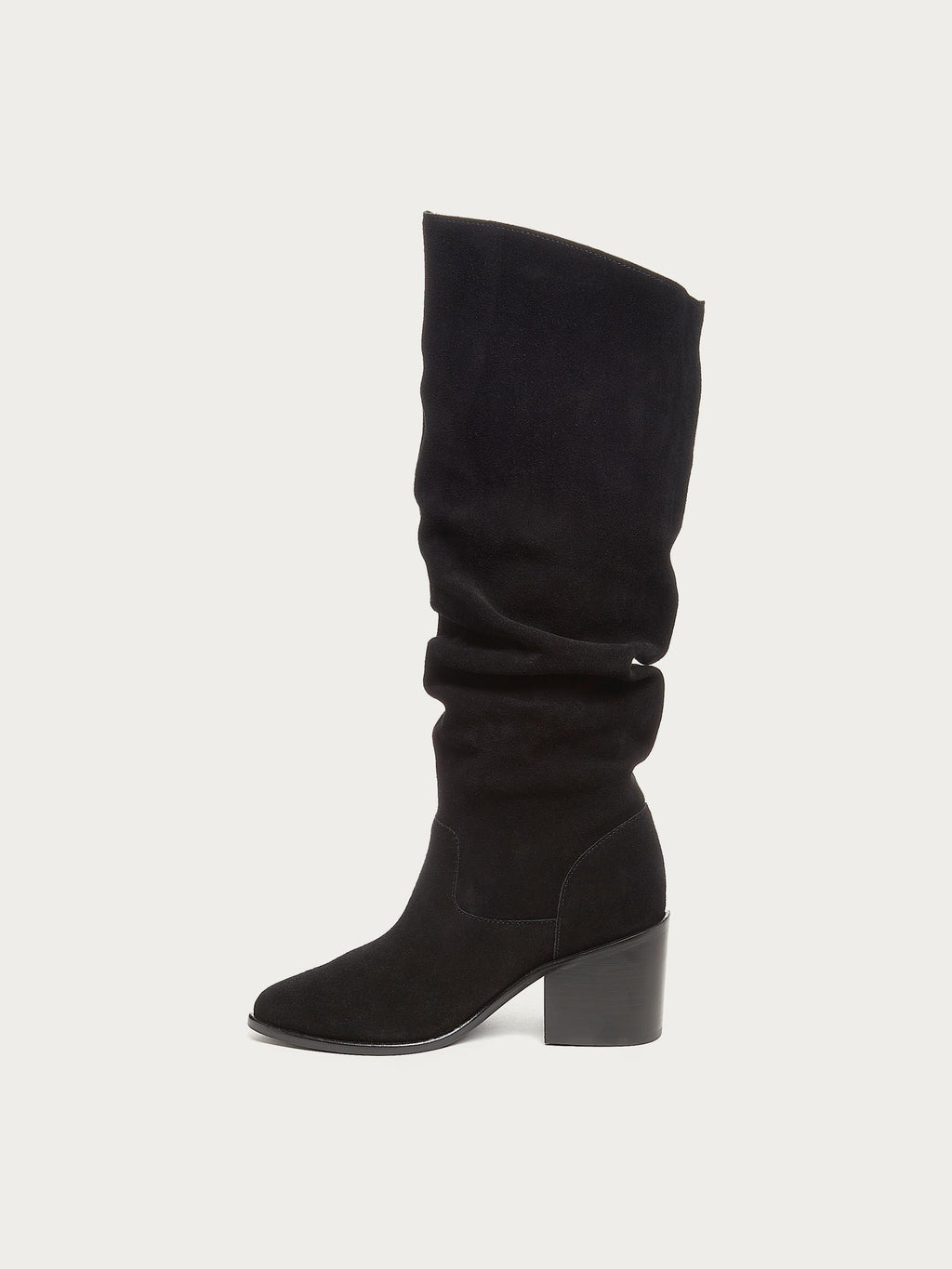 Easton Black Suede Slouchy Boots