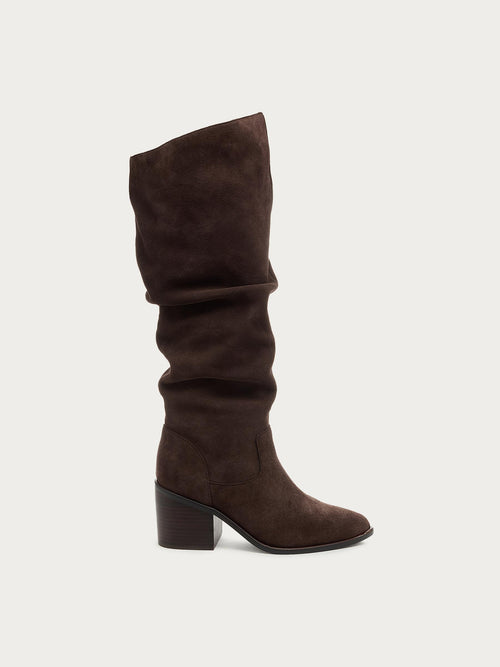 Easton Cacao Suede Slouchy Boots