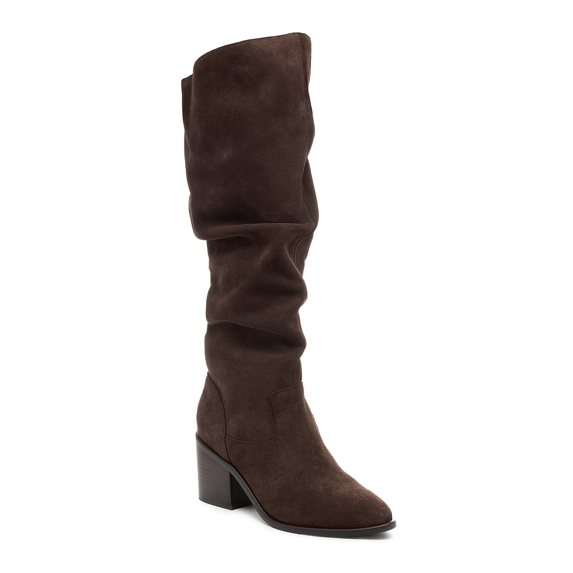 Easton Cacao Suede Women's Slouchy Tall Boots