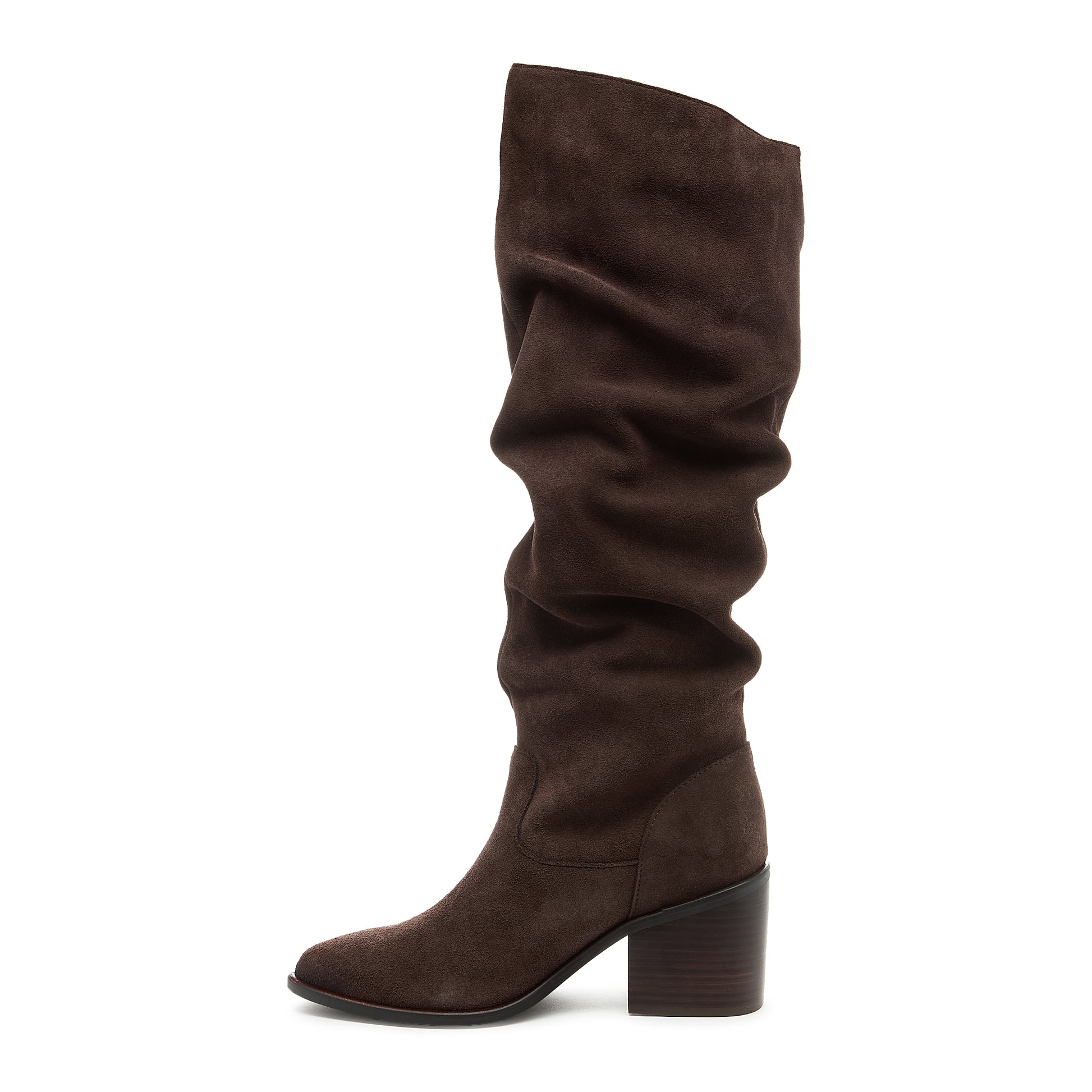 Easton Cacao Suede Women's Slouchy Tall Boots