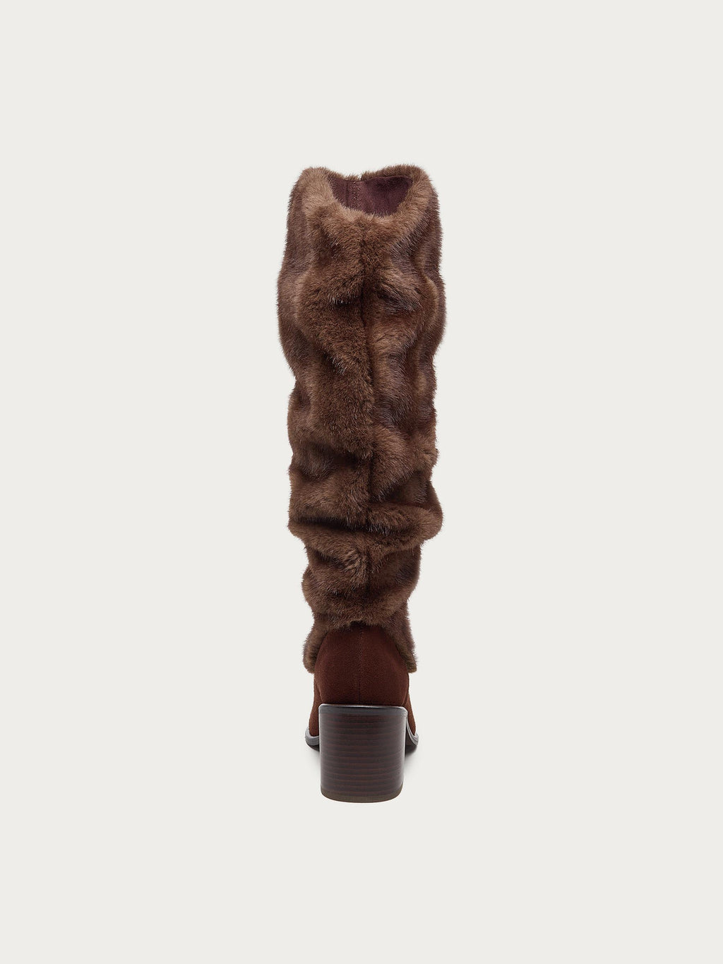 Easton Warm Brown Faux Fur Slouchy Boots