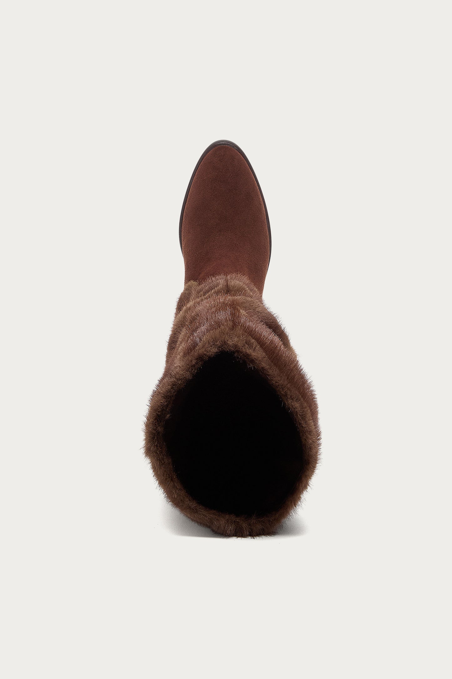 Easton Warm Brown Faux Fur Slouchy Boots