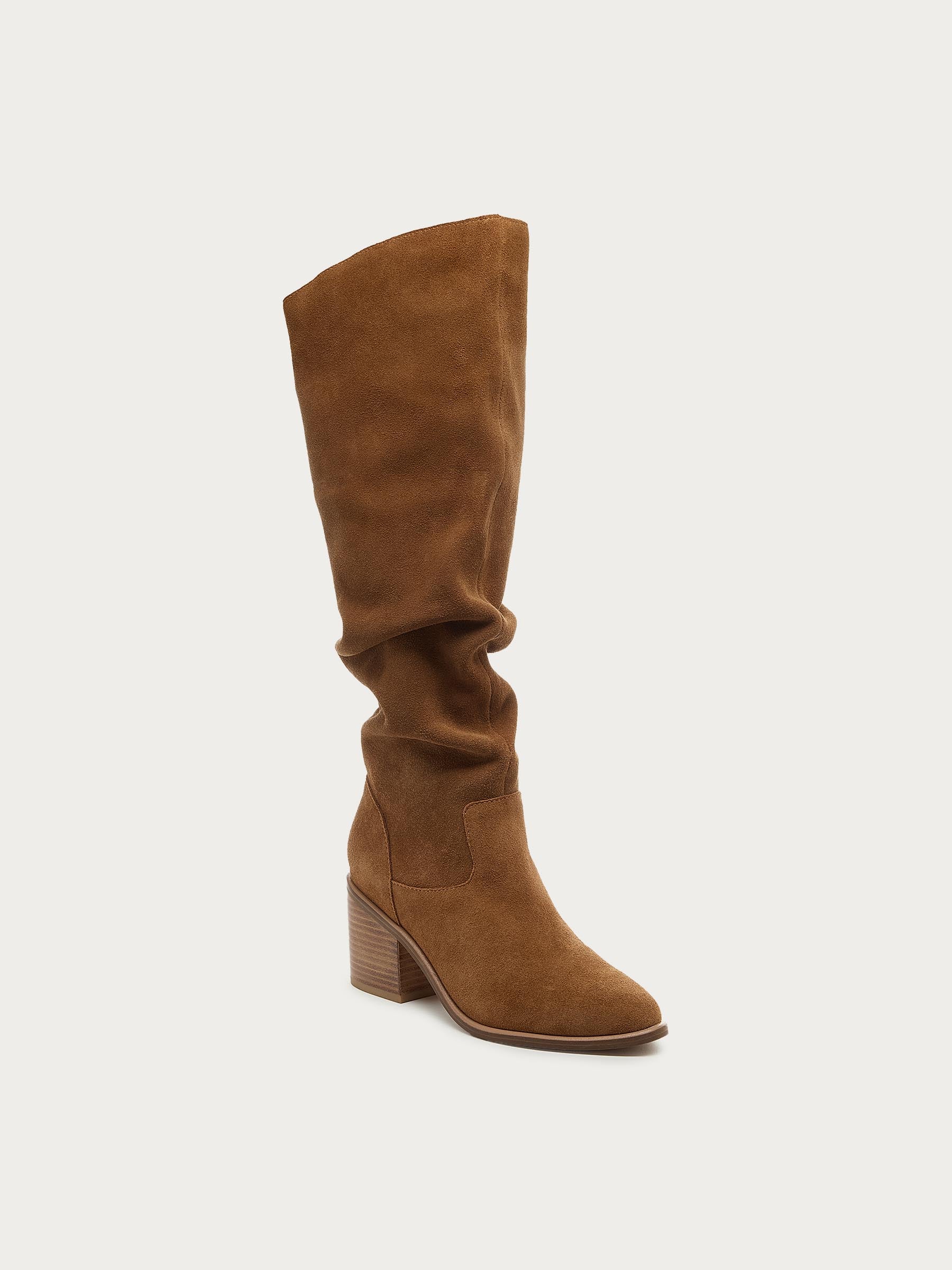 Easton Honey Suede Slouchy Boots