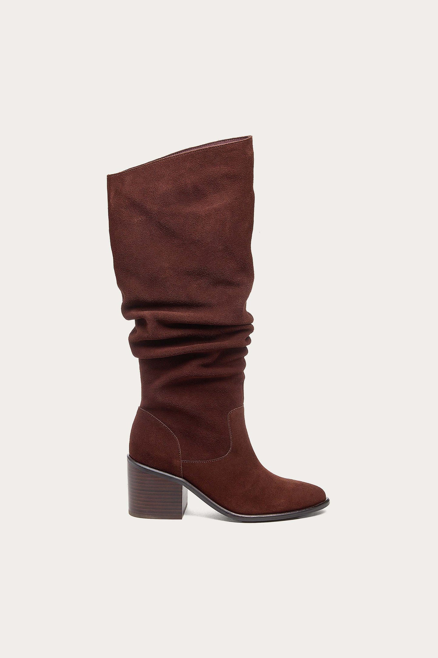 Easton Warm Brown Suede Slouchy Boots