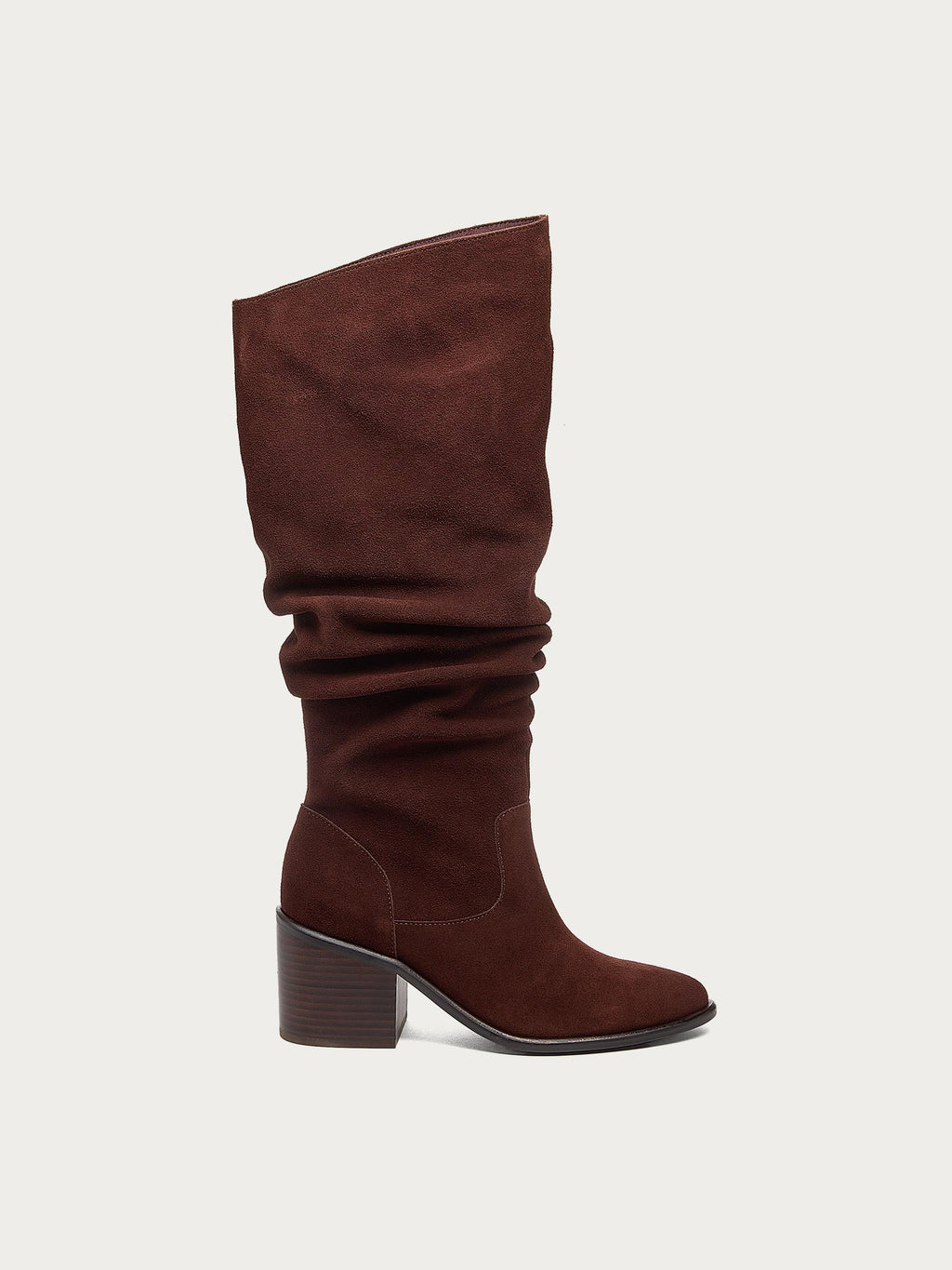 Easton Warm Brown Suede Slouchy Boots