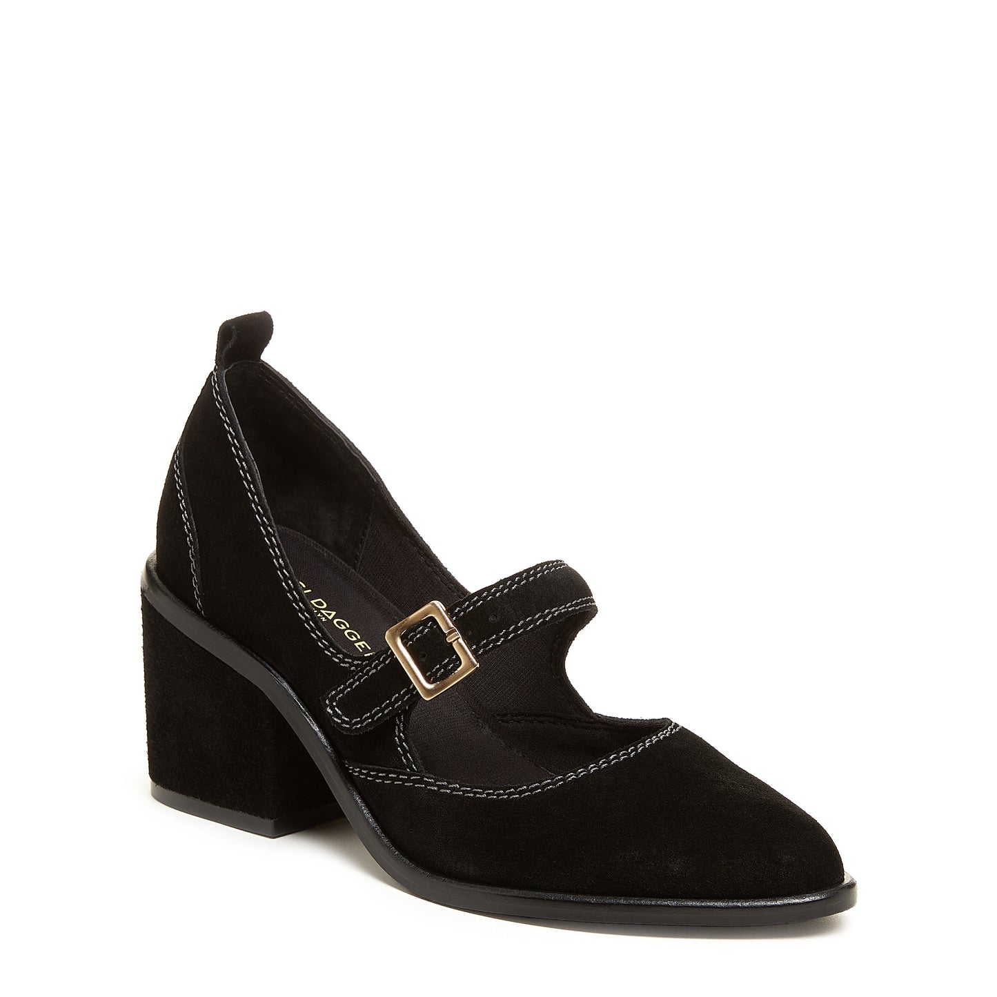 Elm Black Suede Mary Janes