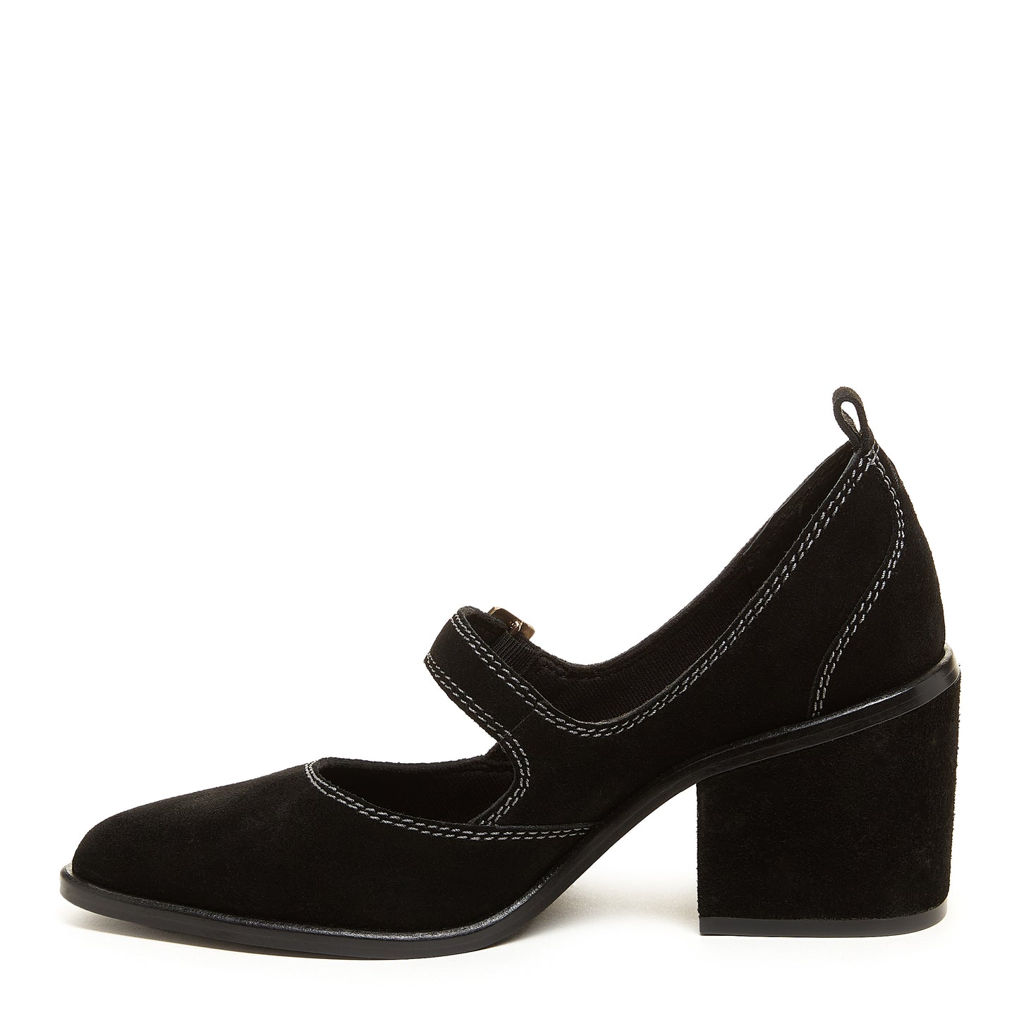 Elm Black Suede Mary Janes