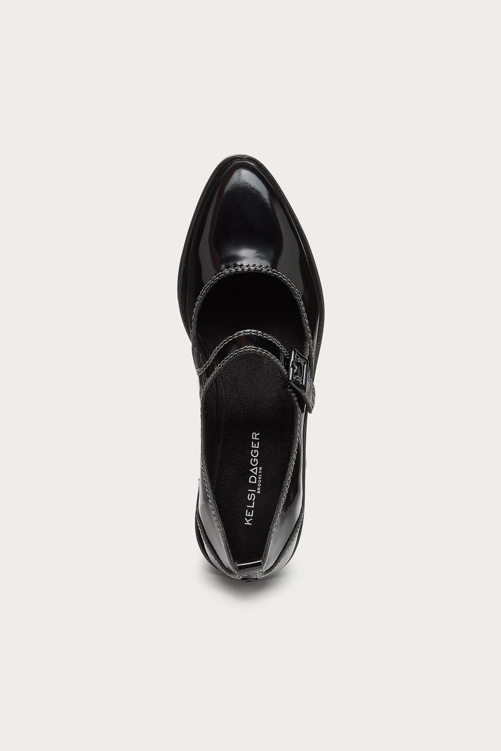 Elm Black Leather Mary Janes