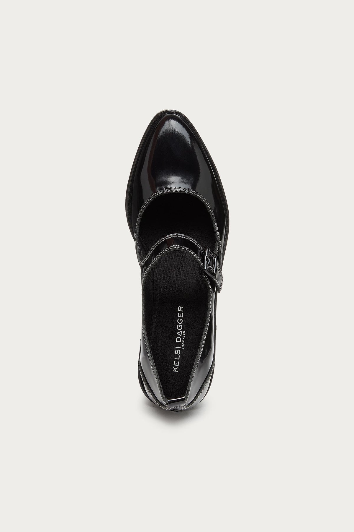 Elm Black Leather Mary Janes