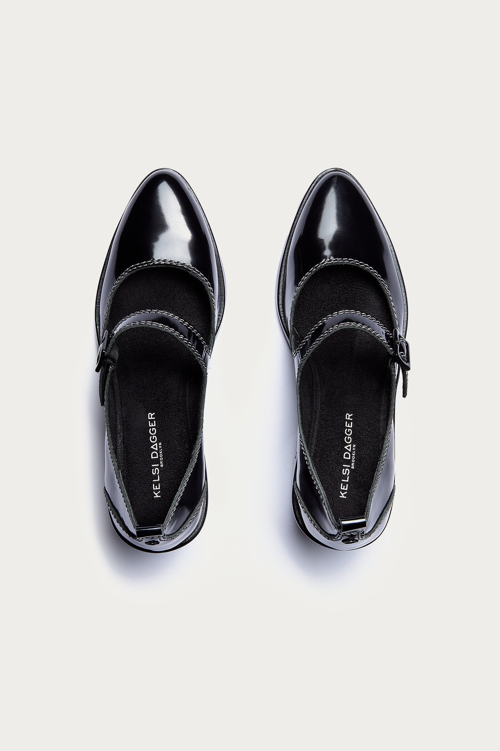 Elm Black Suede Mary Janes