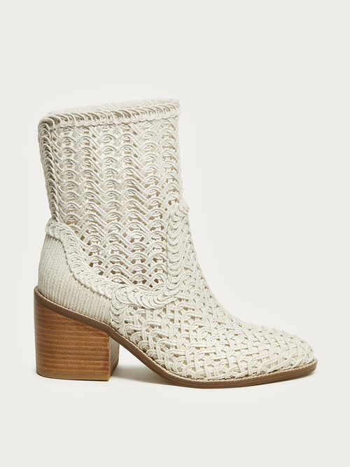 Emery Ivory Crochet Booties