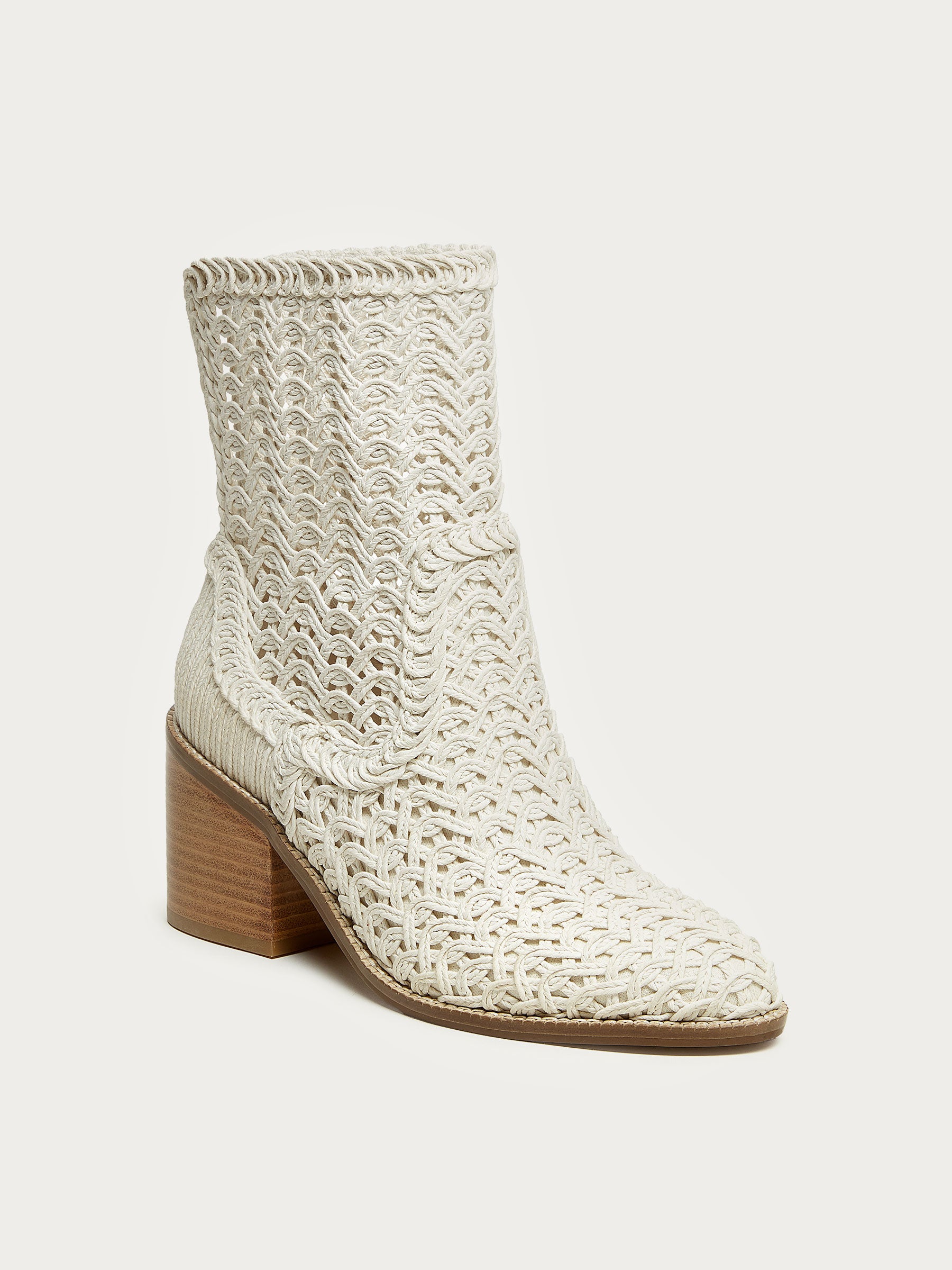 Emery Ivory Crochet Booties