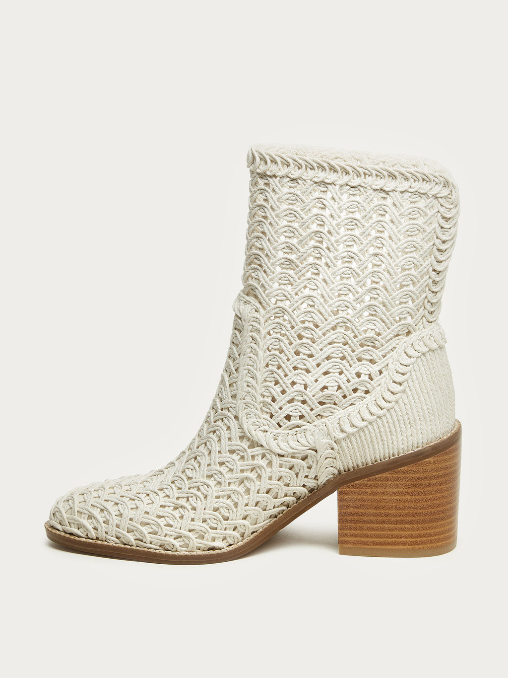 Emery Ivory Crochet Booties