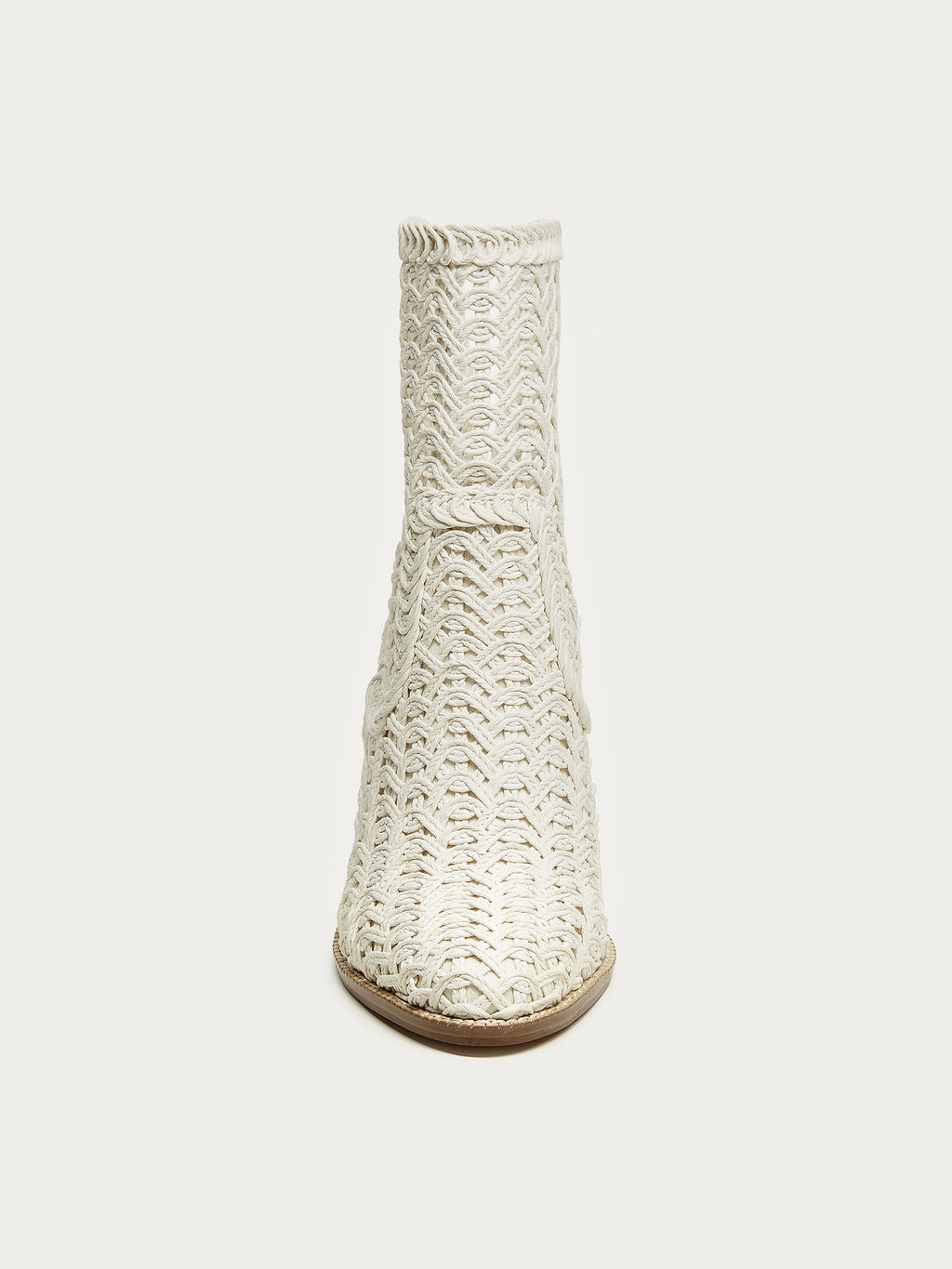 Emery Ivory Crochet Booties