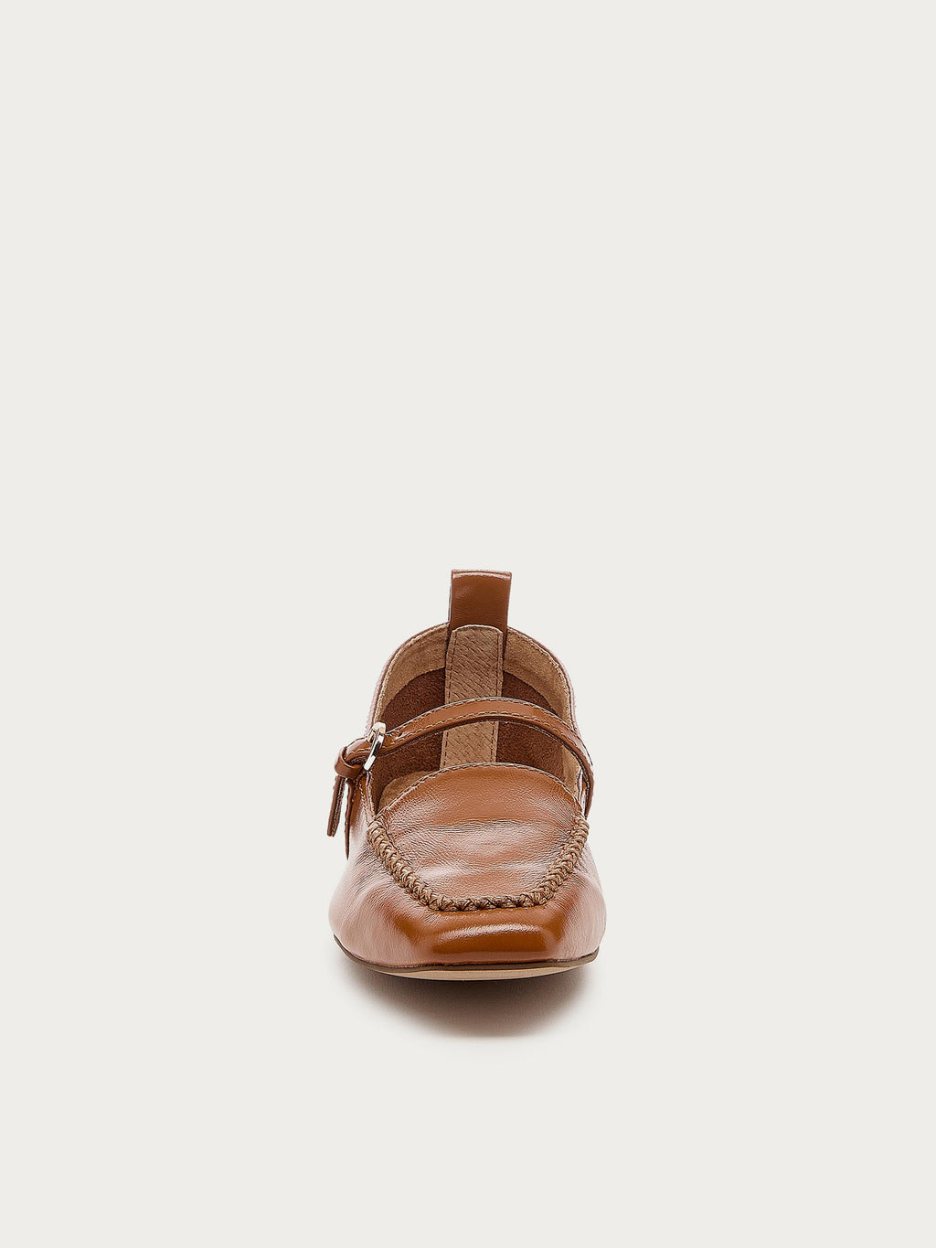 Ferry Cognac Mary Jane Flats