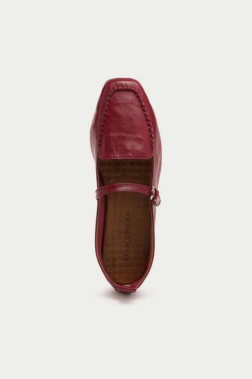 Ferry Raspberry Mary Jane Flat