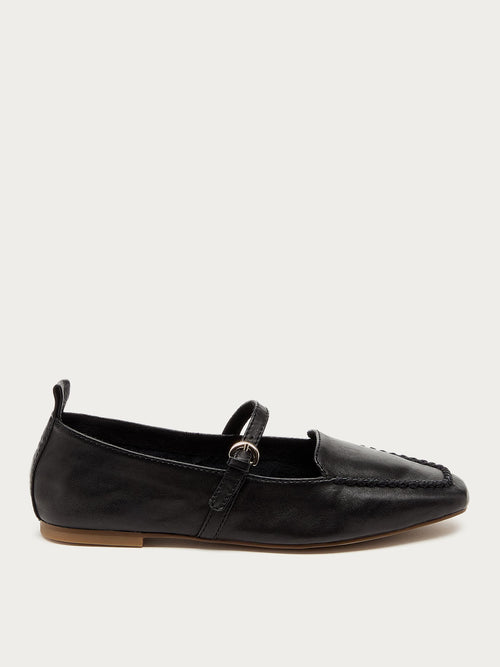 Ferry Black Mary Jane Flats