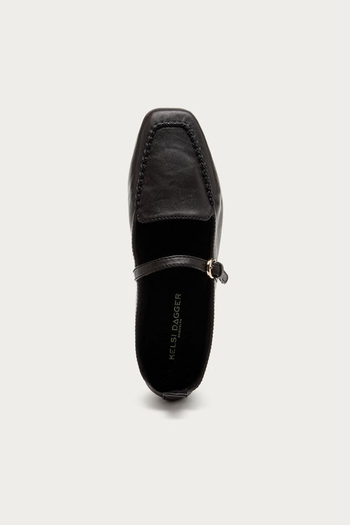 Ferry Black Mary Jane Flats