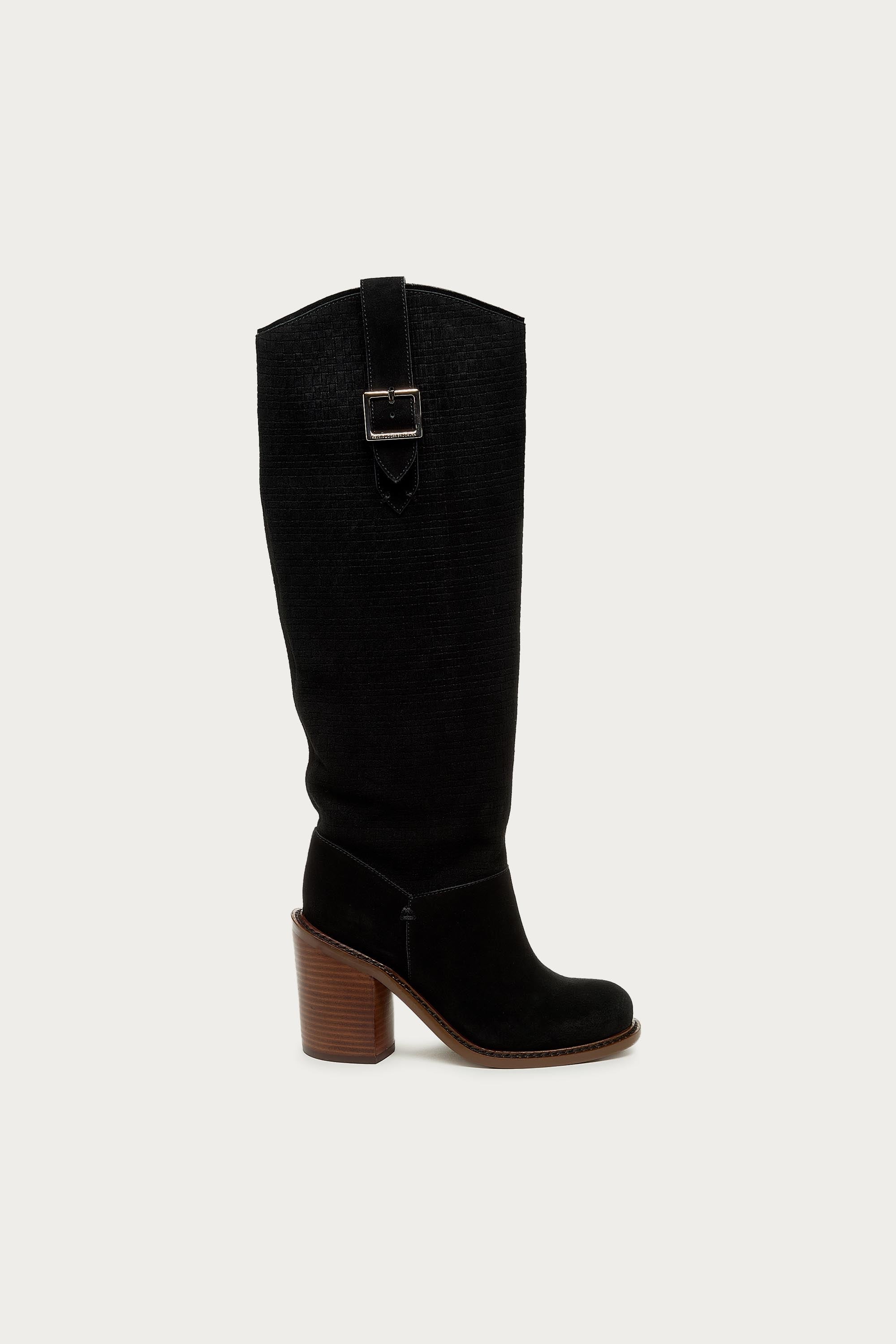 Fletcher Black Tall Boots