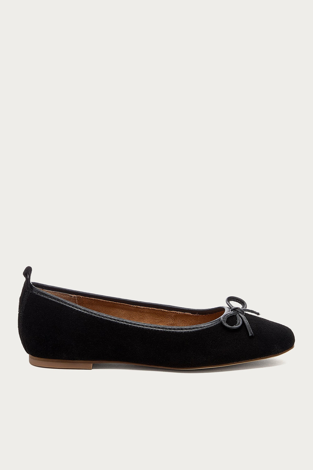 Frankie Black Suede Ballet Flats