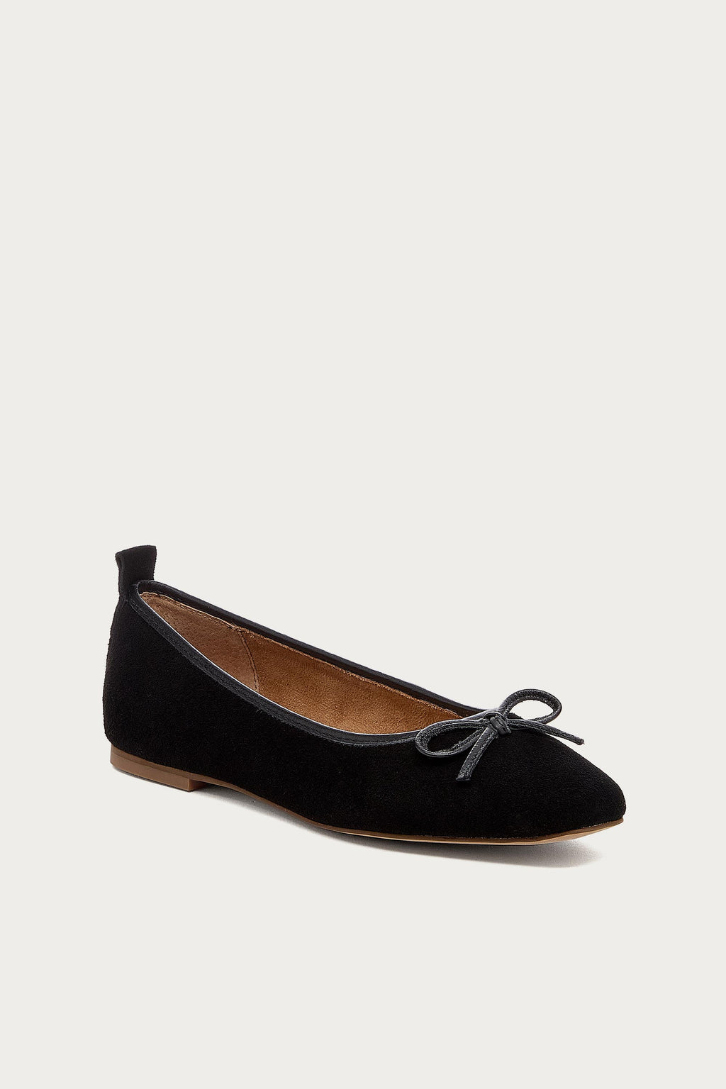 Frankie Black Suede Ballet Flats
