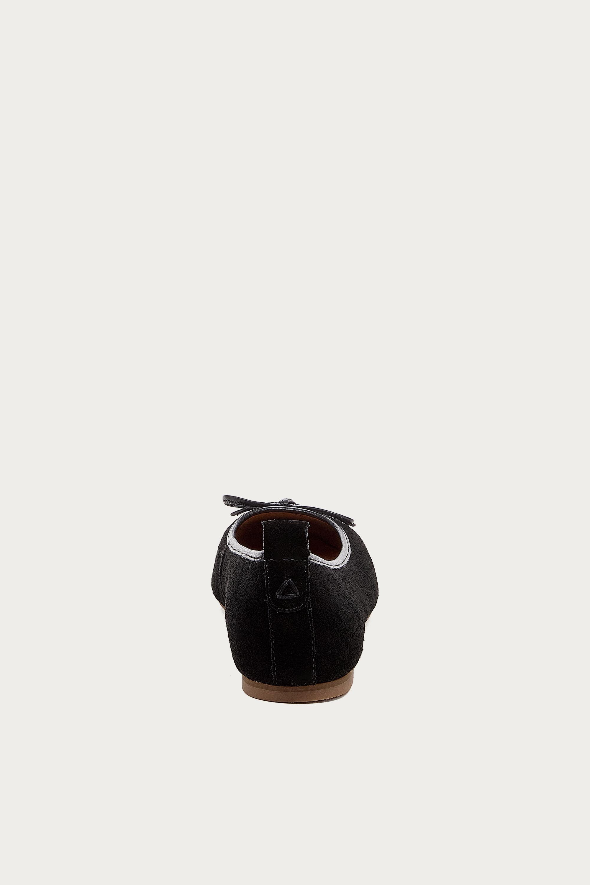 Frankie Black Suede Ballet Flats
