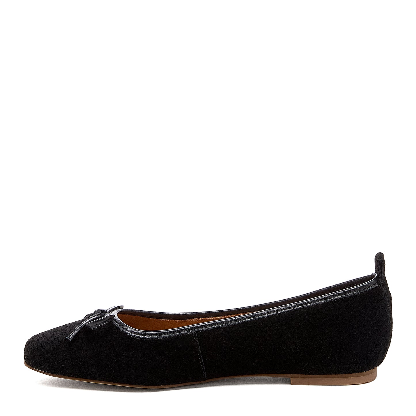 Frankie Black Suede Ballet Flats
