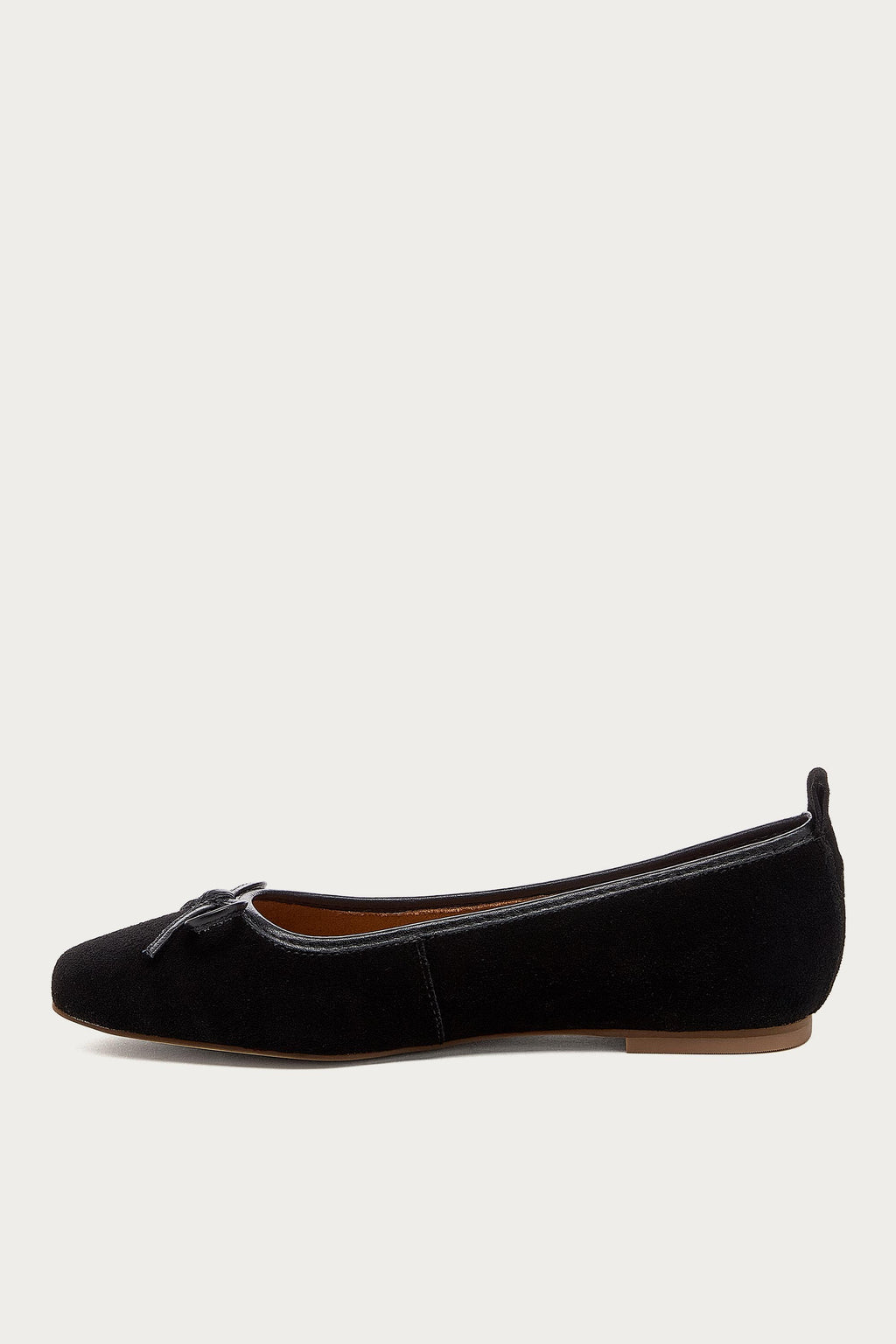 Frankie Black Suede Ballet Flats